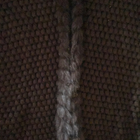 Jones New York fur trimmed cardigan sweater. excellent condition - Picture 4 of 5